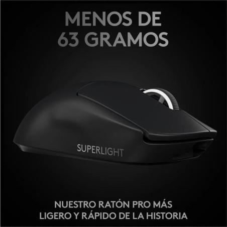 RATON LOGITECH PRO X SUPERLIGHT GAMING WIRELESS BLACK