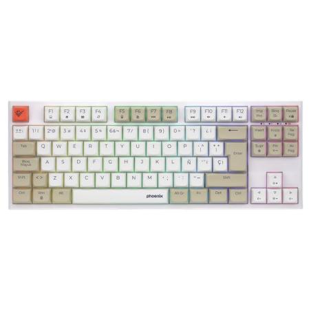 TECLADO PHOENIX ROYAL GAMING MECANICO USB RGB WHITE