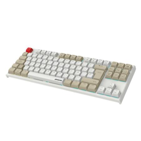 TECLADO PHOENIX ROYAL GAMING MECANICO USB RGB WHITE