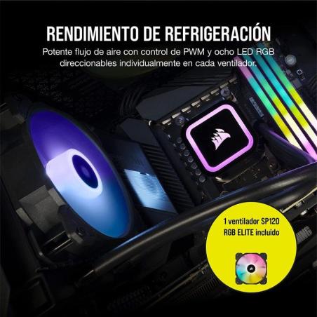 REFRIGERACION LIQUIDA CPU CORSAIR H60X RGB ELITE 120MM AMD/INTEL