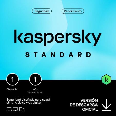 ANTIVIRUS KASPERSKY STANDARD 1YEAR 1L PC/MAC/ANDROID/IOS L.ELECTRONICA