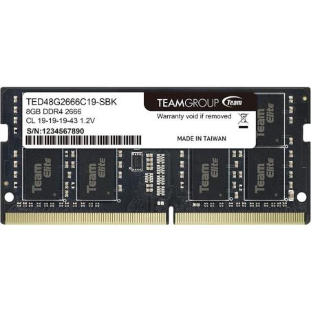 MEMORIA SODIMM 8GB TEAMGROUP DDR4 2666MHZ