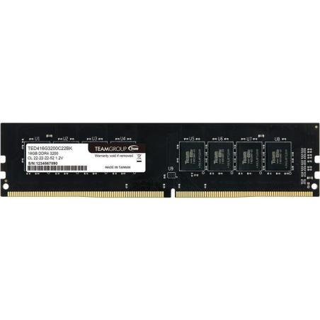 MEMORIA RAM 16GB TEAMGROUP ELITE DDR4 3200MHZ
