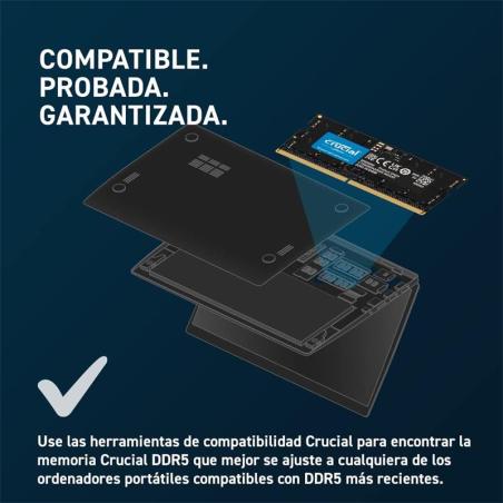 MEMORIA SODIMM 16GB CRUCIAL DDR5 4800MHZ