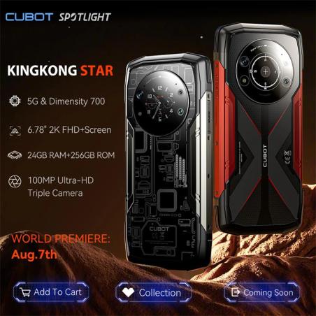 COMANDERO PDA SMARTPHONE CUBOT KINGKONG STAR 6.78 12G/256G/5G/NFC/RUGE