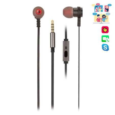 AURICULARES + MICROFONO NGS CROSSRALLYSILVER IN EAR AUX GREY