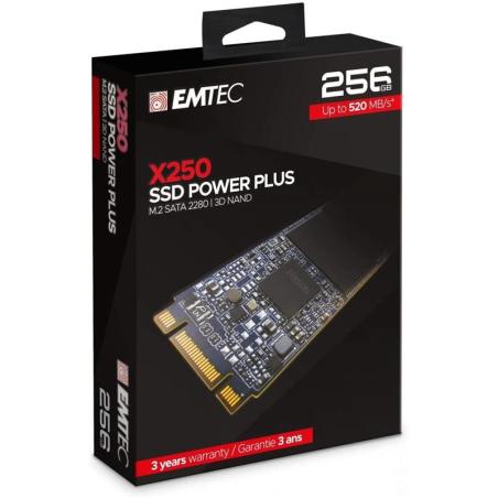 DISCO DURO SSD EMTEC 256GB M.2 2280 M2 X250 POWER PLUS