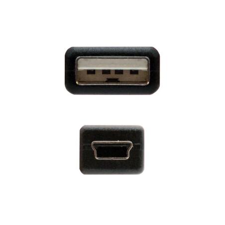 CABLE USB 2.0 TIPO AM-MINI USB 5 PIN M 1,8M NANOCABLE