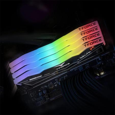 KIT MEMORIA RAM TEAMGROUP DELTA 32GB (2X16GB) DDR5 5600MHZ RGB BLACK