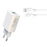 PACK CARGADOR CORRIENTE L85D 18W + CABLE TIPO C BLANCO XO