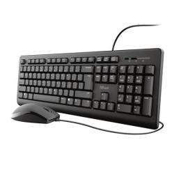 TECLADO+RATON USB TRUST TKM-250 SILENCIOSO Y REST A LIQUIDOS