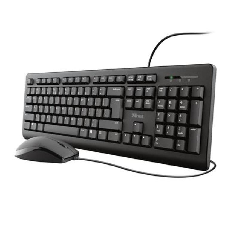 TECLADO+RATON USB TRUST TKM-250 SILENCIOSO Y REST A LIQUIDOS