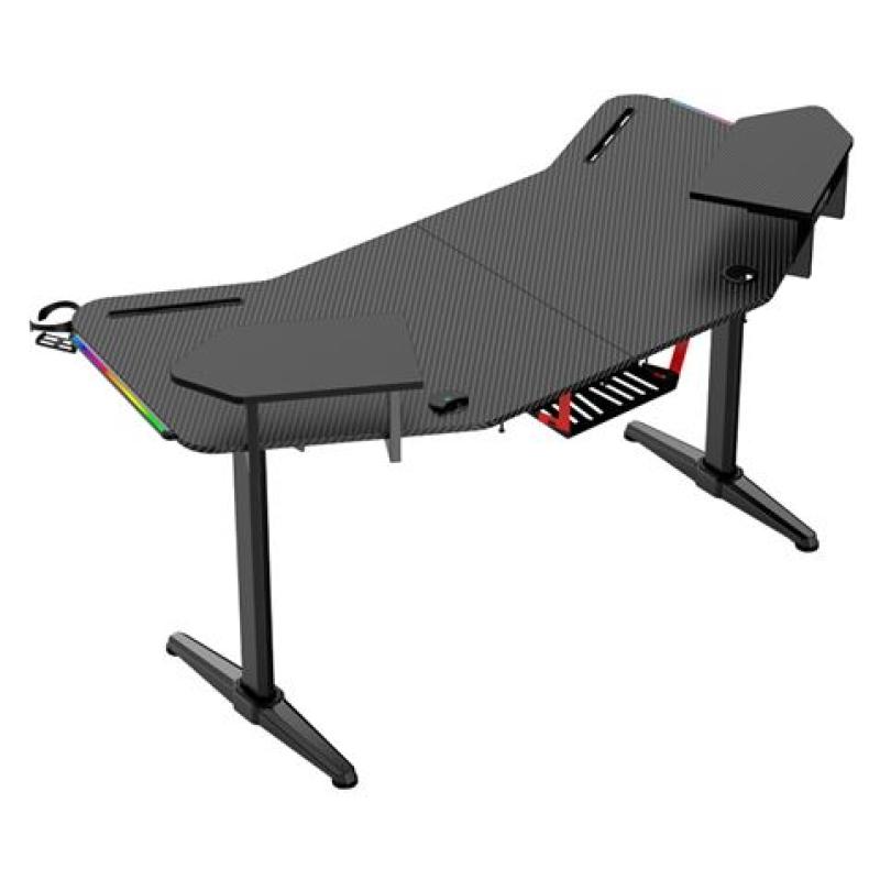 MESA GAMING PRO1500 XL FIBRA CARBONO | LUZ RGB SOUND MUVIP