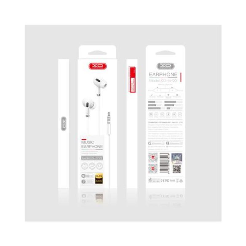 AURICULAR + MICROFONO EP22 MUSIC NEGRO XO