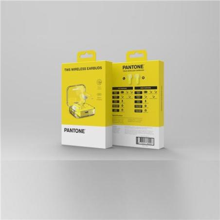 AURICULARES BLUETOOTH TWS 011 AMARILLO PANTONE