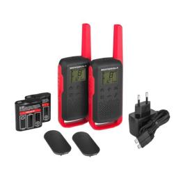 PACK 2 WALKIE-TALKIE MOTOROLA T62 8KM 16CH ROJO