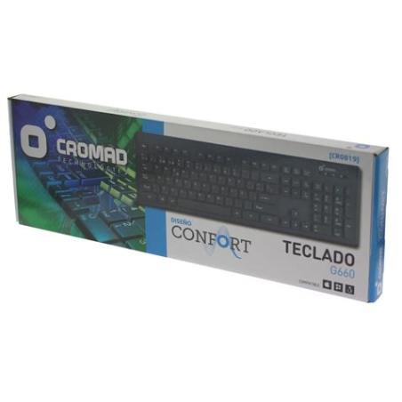 TECLADO CONFORT G660 GRIS CROMAD