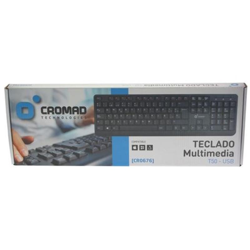 TECLADO MULTIMEDIA T50 USB CROMAD