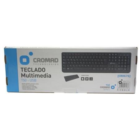 TECLADO MULTIMEDIA T50 USB CROMAD