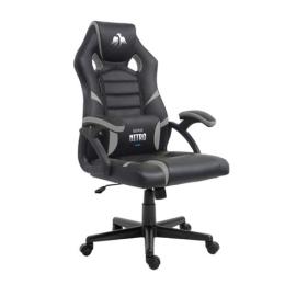 SILLA GAMING SERIE NITRO NEGRO/GRIS CROMAD