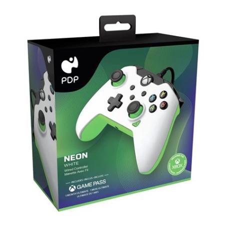 MANDO GAME PAD PC/XBOX NEON WHITE WIRED PDP
