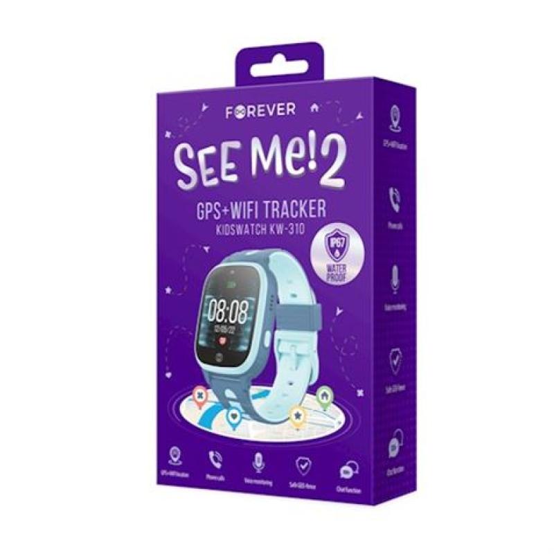 SMARTWATCH INFANTIL CON GPS KW-310 SEE ME 2 AZUL FOREVER