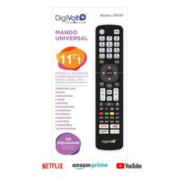 MANDO A DISTANCIA UNIVERSAL TV 11 EN 1 UN54 DIGIVOLT
