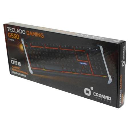 TECLADO GAMING G550 ALUMINIO + LED CROMAD