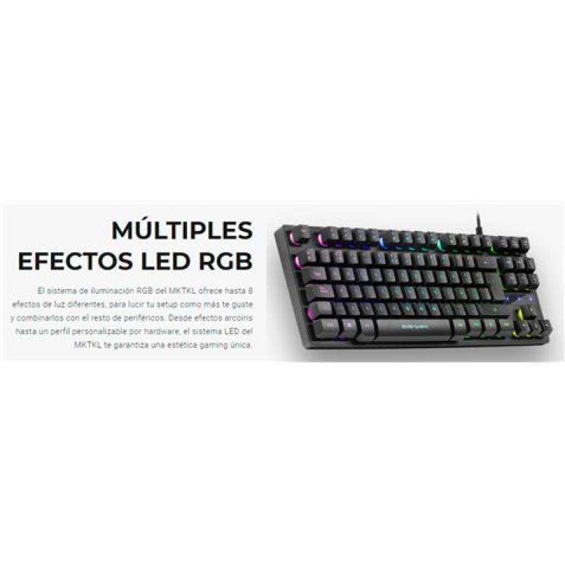 TECLADO H-MECANICO COMPACTO TKL MARS GAMING MKTKL SWITCH RED MARS GAMING