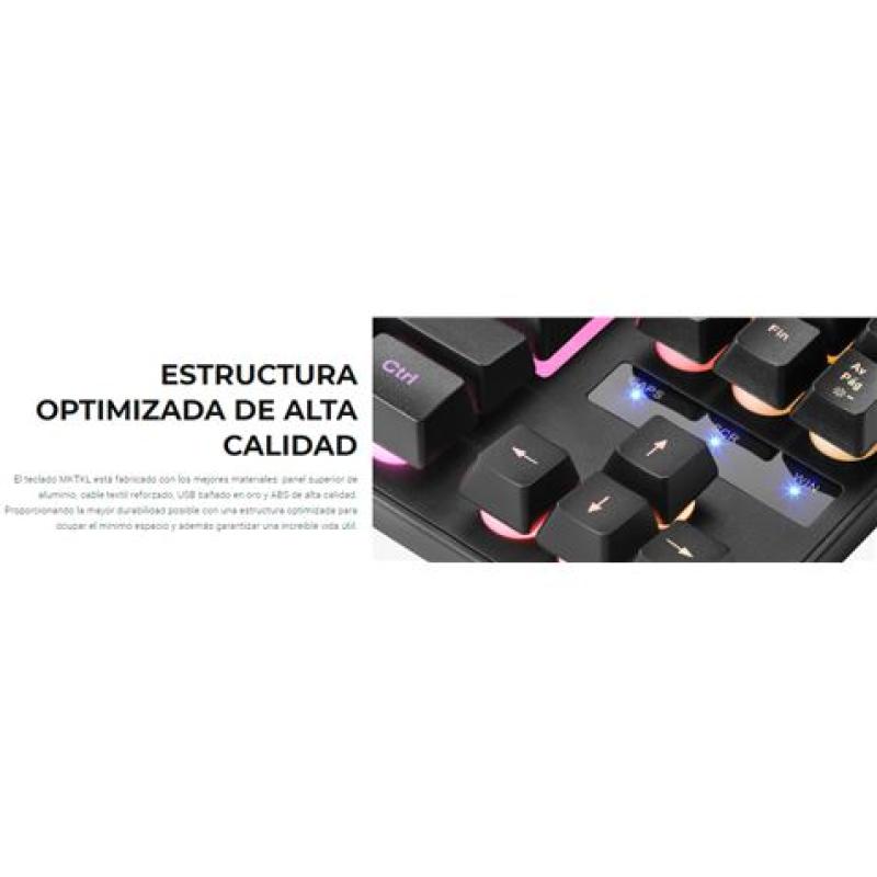 TECLADO H-MECANICO COMPACTO TKL MARS GAMING MKTKL SWITCH RED MARS GAMING