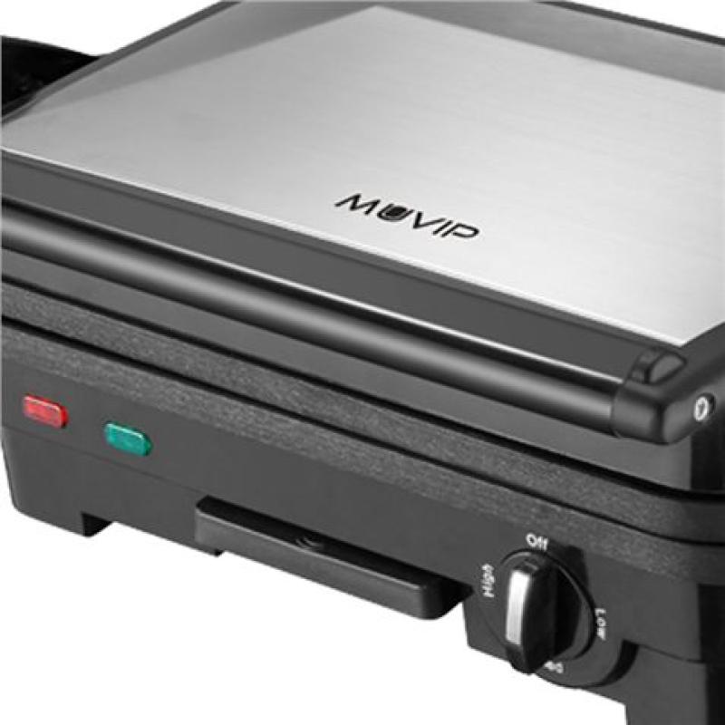 SANDWICHERA INOX 1800W 180º PLACAS REVERSIBLES MUVIP