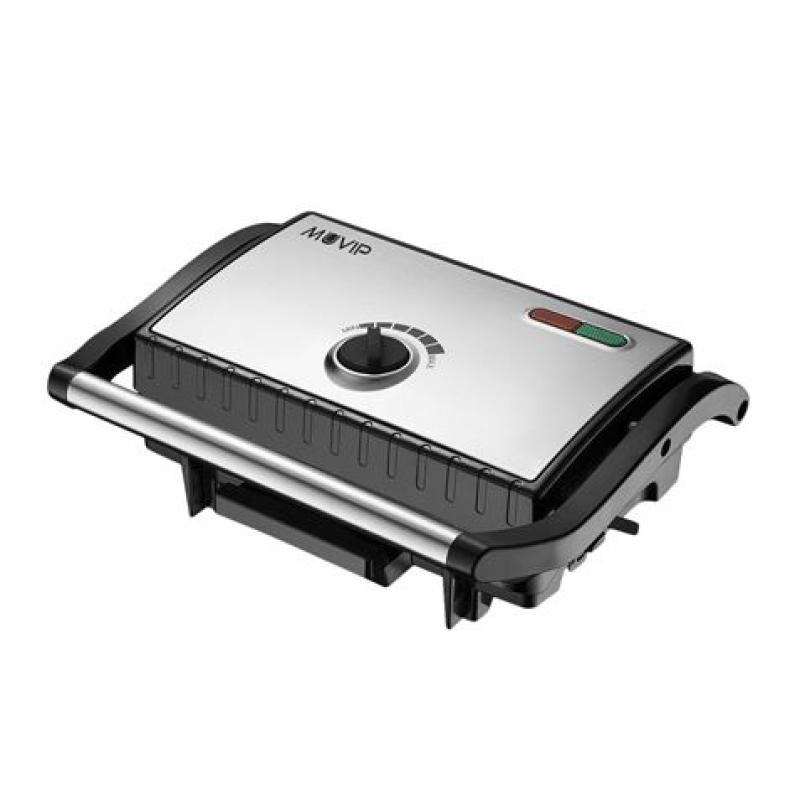 SANDWICHERA INOX PLACA LISA 1500W TEMPERATURA REGULABLE MUVIP