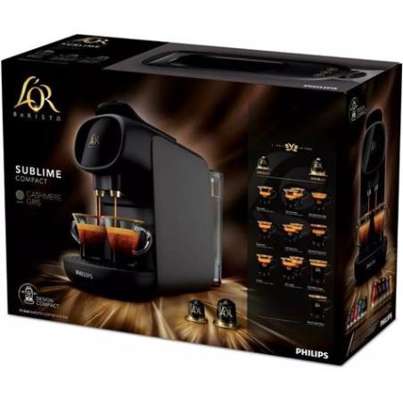 CAFETERA CAPSULAS PHILIPS LOR BARISTA SUBLIME COMPACT NEGRA