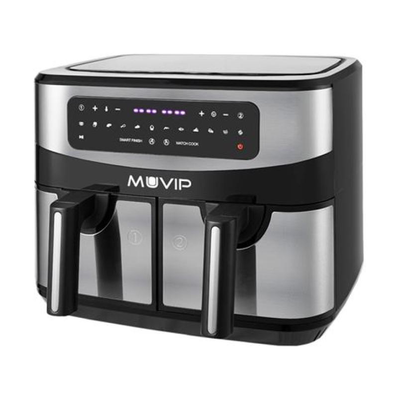 FREIDORA AIRE CALIENTE DOBLE 9 LITROS 2600W PANTALLA TACTIL MUVIP