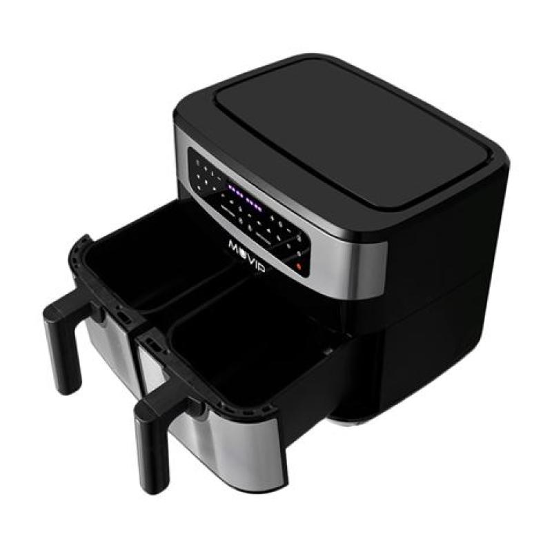 FREIDORA AIRE CALIENTE DOBLE 9 LITROS 2600W PANTALLA TACTIL MUVIP