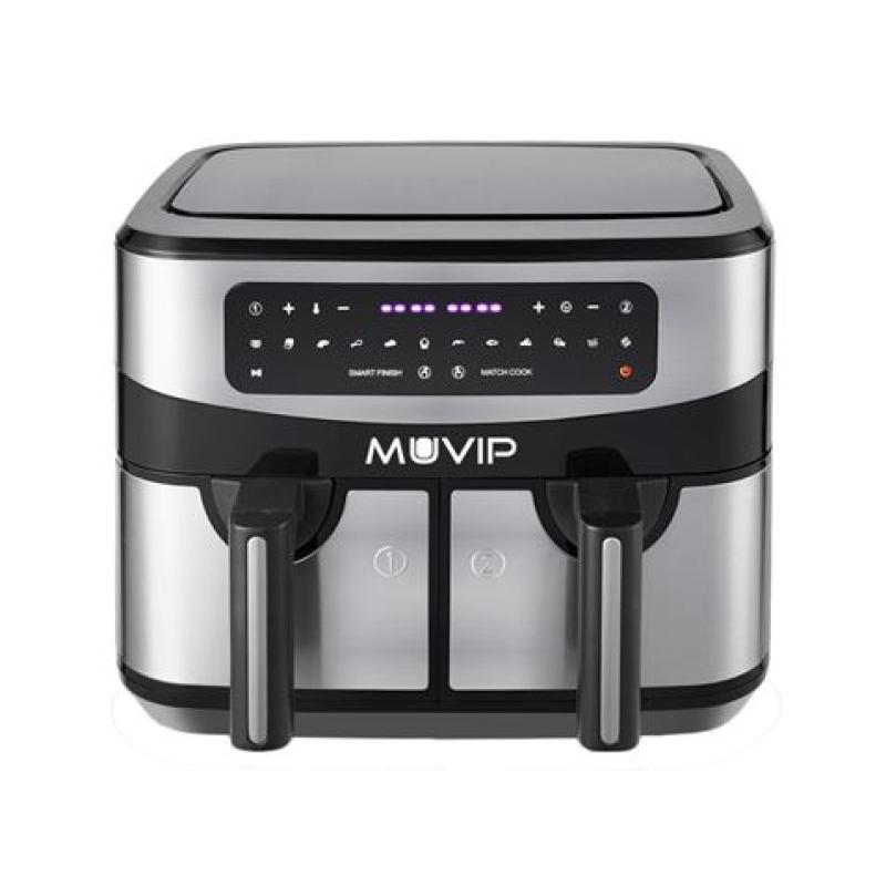 FREIDORA AIRE CALIENTE DOBLE 9 LITROS 2600W PANTALLA TACTIL MUVIP