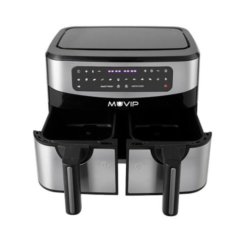 FREIDORA AIRE CALIENTE DOBLE 9 LITROS 2600W PANTALLA TACTIL MUVIP