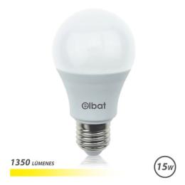 BOMBILLA LED A60 | 15W | 1350LM | E27 | LUZ CALIDA | ELBAT