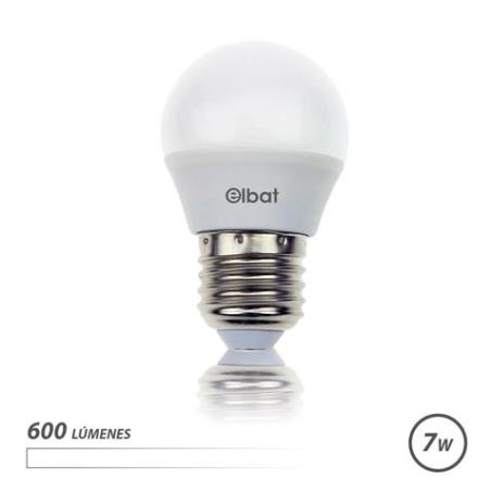 BOMBILLA LED G45 | 7W | 600LM | E27 | LUZ BLANCA | ELBAT