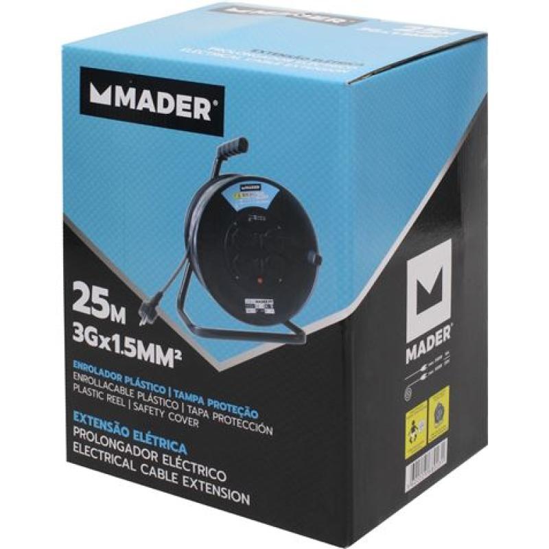 ENROLLADOR DE CABLE 25 METROS CABLE 3X1.5MM SUPER POWER