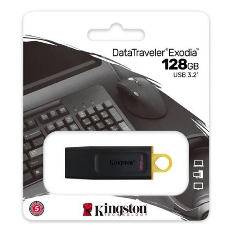 PENDRIVE KINGSTON USB3.2 128GB DATATRAVELER EXODIA