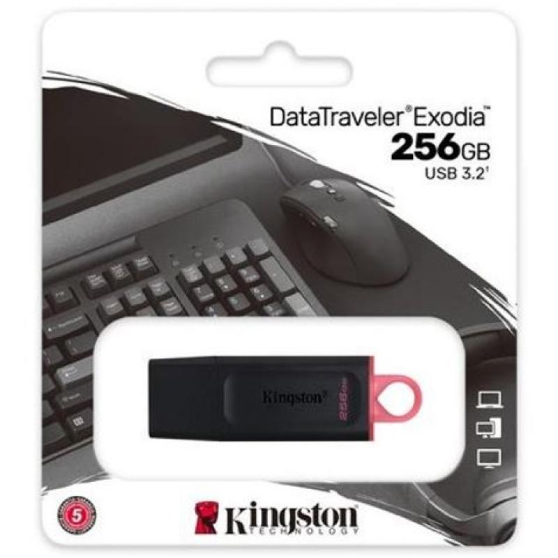 PENDRIVE KINGSTON USB3.2 256GB DATATRAVELER EXODIA