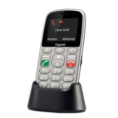 TELEFONO MOVIL PERSONAS MAYORES GL390 SILVER GIGASET