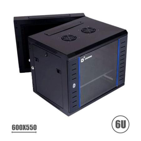 RACK 19 DOBLE CUERPO 6U 600X550 SERIE BLUE CROMAD