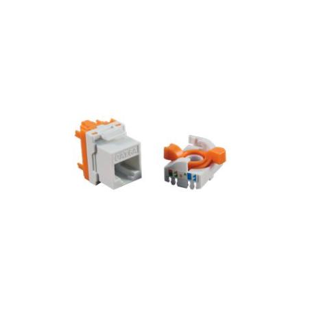 CONECTOR HEMBRA RJ45 CAT6 UTP TOOLESS ROTARY 180º CROMAD