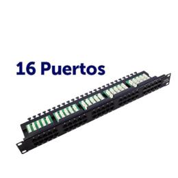PANEL PARCHEO 16P KRONE 19 UTP CAT 6 CROMAD