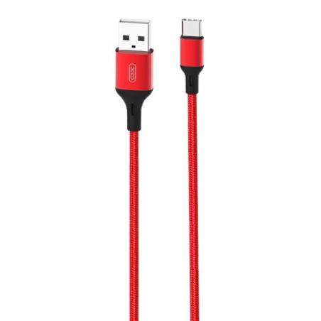CABLE NB143 CORDON USB - TIPO C | 2.4A | 2 MTR | ROJO XO