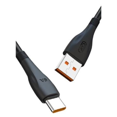 CABLE NB185 CARGA RAPIDA USB - TIPO C | 6A | 1 METRO | NEGRO XO