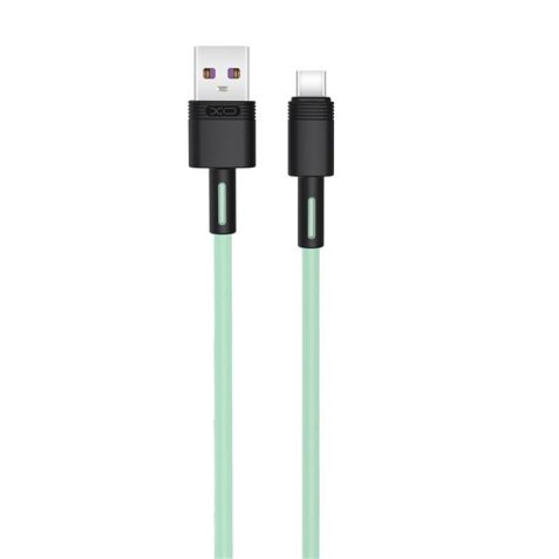 CABLE NBQ166 CARGA RAPIDA USB - TIPO C | 5A | 1 METRO | VERDE XO