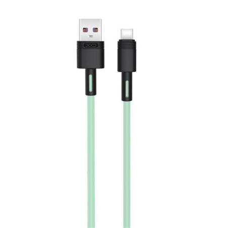 CABLE NBQ166 CARGA RAPIDA USB - TIPO C | 5A | 1 METRO | VERDE XO